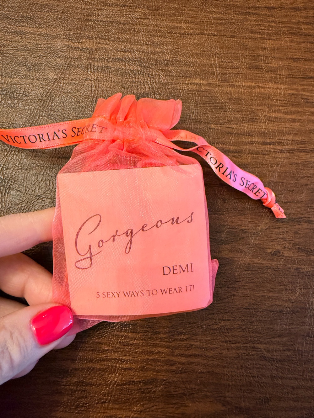 Victoria's Secret Demi 'Gorgeous' Pink Extra Bra Straps, vintage from 2010